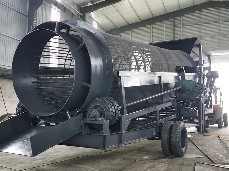 不鏽鋼滾筒篩沙機鋪設兩層篩網是為什麼?(小型篩沙子滾筒篩)